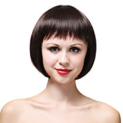 mono top corti a caschetto di alta qualità mista capelli parrucca onda capelli castani