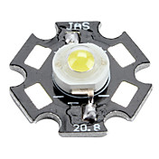Epistar 6000-6500k 3W 170-190LM 700mAh White LED Light Bulb with Aluminum Plate (3.4-3.8V)