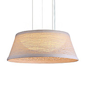 Comtemporary Pendant Lights with 2 Lights in Hemp Shade
