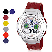 Men's Chronograph And Water Resistant PU Digital Automatic Casual Watches (Assorted Color)