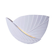 60W Artistic Plaster Flush Mount with 1 Light in White