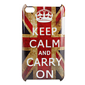 Keep Calm and carry On UK Flag mønster hård cover til iPod Touch 4