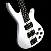 Derulo - (Assistent des Rhythmus) Mahagoni E-Bass mit Gig Bag / Gurt / Picks / Kabel