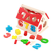 Wooden Numeric House - Spatial Training for Children