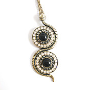 Gorgeous Alloy With Rhinestone Snake Shaped Women's Necklace
