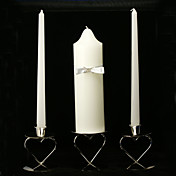 elegante eenheid kaarsen met witte strik (geen kaars houder)