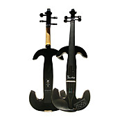 Timóteo - (ev500) Peças 4/4 de ébano violino elétrico com caso / resina / cabo / fone / bateria (multi-color)