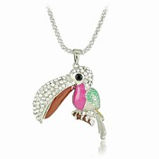 Gorgeous Alloy With Woodpecker Shaped Crystal Women's Necklace