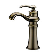 Single Handle Bathroom Sink Faucet(Antique Bronze Finish)