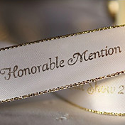Personalized Gold Range Wedding Decoration Ribbon - 100 Yards Per Roll (More Colors, More Width)