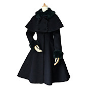 Long Sleeve Velvet Aristocrat Lolita Coat with Shawl