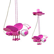1 Luce Lampadario in bella forma Bee Rosa