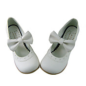 Branco bonito Couro PU 4,5 centímetros do salto alto Sapatos Sweet Lolita com Arco