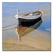 Pintura a óleo esticada da paisagem em canvas 24 "x 24"