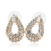 Brincos lindos Liga Stud coloridas de cristal