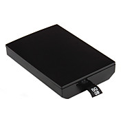 60gb de disco duro plástico caso de disco para Xbox 360 Slim (negro)