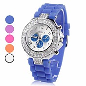 Orologio analogico, al quarzo, da donna, in plastica - Colori assortiti