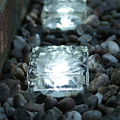 Jeu de 2 Ice Cube Brique solaire Chemin Lampe Crystal Garden