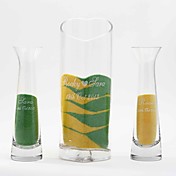 gepersonaliseerde hart eenheid zand ceremonie set - set van 3 (zand niet inbegrepen)