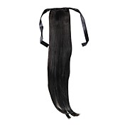 22 inch 1 stuk kastanje bruine paardenstaart hair extensions