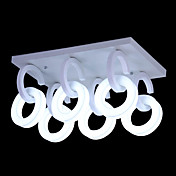 Comtemporary Metal Pendant Lights with 5 Lights in Rings Design