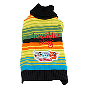 Hunden mønster rainbow genser for hunder (xs-xl)