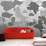 Grey Trees Nature Mural
