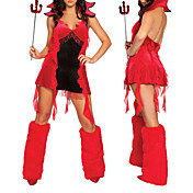Sexy Dame Hell Raiser Devil Girl Halloween kostume (4 Pieces)