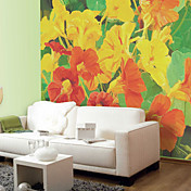 Colorful Floral Nature Mural