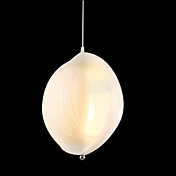 Comtemporary 3 - Light Pendant Lights in White Shell Design