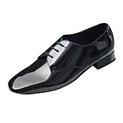 Real Patent Leather Upper Dance Shoes Ballroom Modern Shoes For Men's