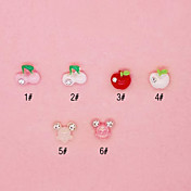 10er Plastic Fruit Nail Decorations