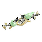 Silver Plated Mandarin Duck Alloy Brooch