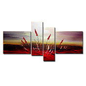 Dipinti a mano olio pittura astratta Set oversize gamma di 4