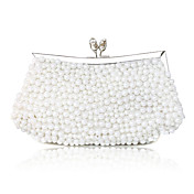 Seda elegante com pérolas Bolsa Noite / Embreagens