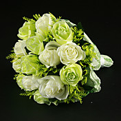 Elegant Round Satin Wedding Bouquet