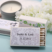 cajas de fósforos personalizados - impresión elegante (juego de 12)