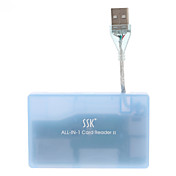 SSK USB 2.0 Card Reader per MS, XD, CF, MMC, SD, MicroSD, M2 card