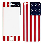 US Flag Pattern Front and Back Protector Stickers for iPhone 5