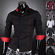 Men's Long Sleeves Stripes Shirt