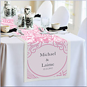 Personalized Reception Desk Table Runner - Pink Floral Print