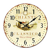 Country Floral Wall Clock