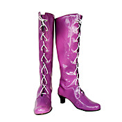 Cosplay Boots Inspired by Sailor Moon Tomoe Hotaru Purple