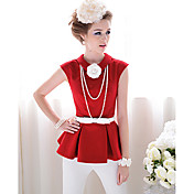 Women's Fashion Vintage Lapel Collar Blouse Shirt