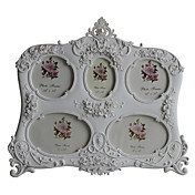 3.5 "5" tutta la famiglia-Paese floreale cornice Polyresin