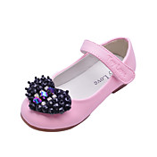 Enfants en simili-cuir plat talon fermé orteils Avec en forme de coeur en strass fête / soirée chaussures