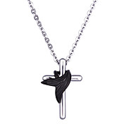 Titanium With Cross Men's Necklaces