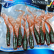 60MM 3G souple Lure Pack (10 pièces)