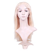 100% capelli remy indiani 18 pollici lungo rettilineo parrucca bionda dei capelli del merletto pieno