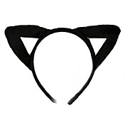Cute Black Cat Ears Halloween Headband with Beadings (1 piece)